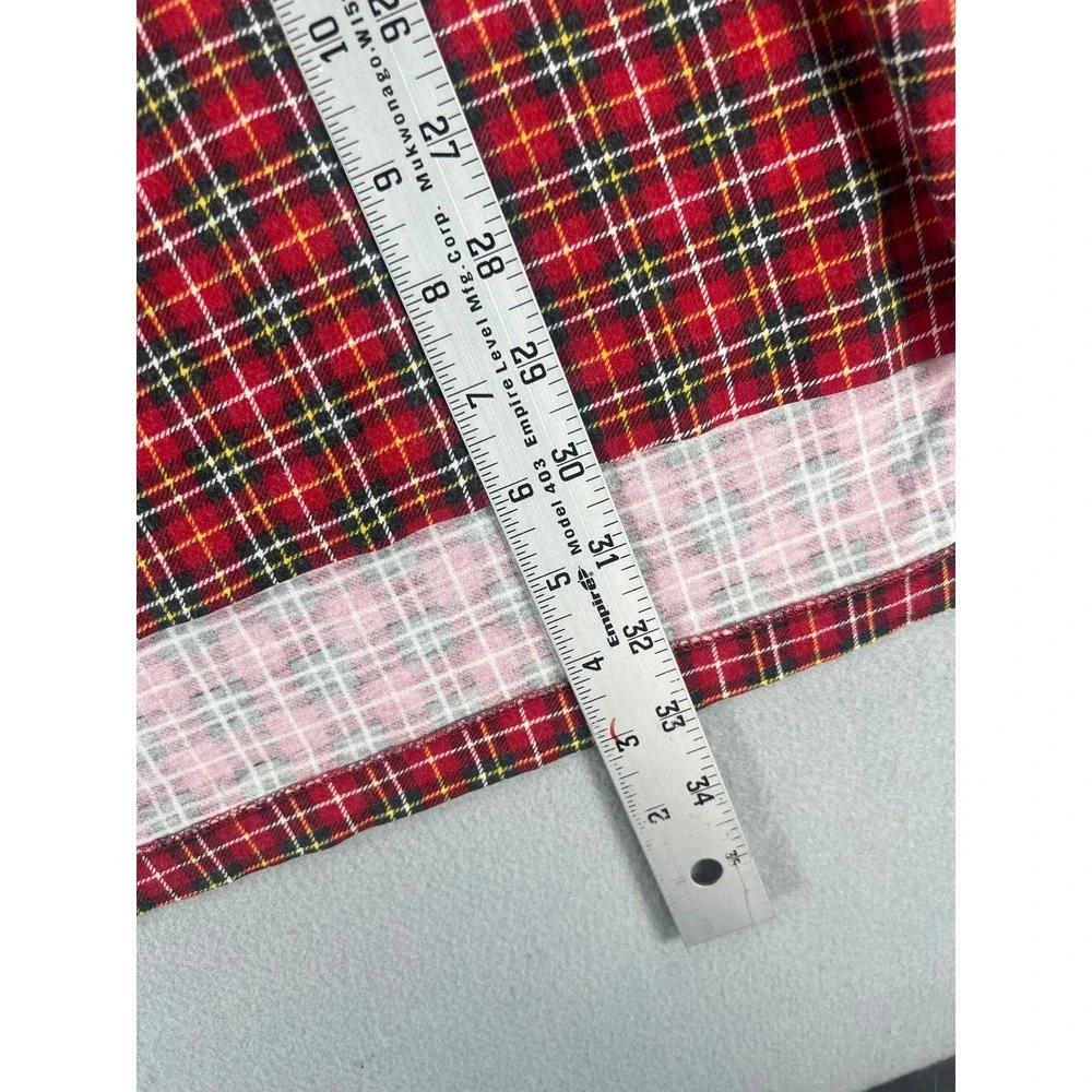 Vintage 90s Polo Ralph Lauren Red/Green/White tartan Plaid Men Size Large Preppy